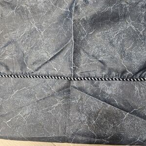 Dark Blue Marble Patterned Shower Curtain